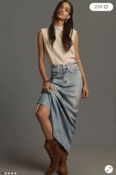 rag & bone デニム ロングスカート 26 ポケットプリント 薄手 - メルカリ