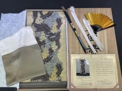 山口美術織物　葡萄唐草文 高級正絹 唐織 六通 袋帯のサムネイル