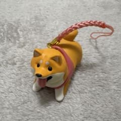 もっちり　フライングわんこ　柴犬 マスコット ストラップのサムネイル