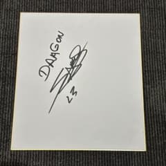 中日ドラゴンズ ミゲル・サノー 直筆サイン色紙 MLB ツインズ 証拠有り