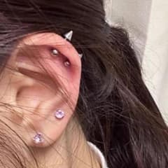 ボディピアス 軟骨ピアス 星型チャーム付き まとめ売りのサムネイル