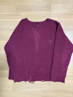 【GRANCY】Pierced Damage Knit / ピアスダメージニットのサムネイル