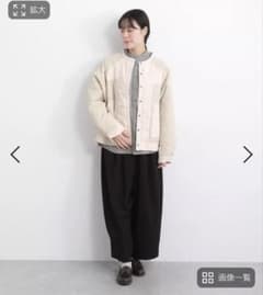 キルティング ツイルドルマンブルゾン ベージュ系のサムネイル