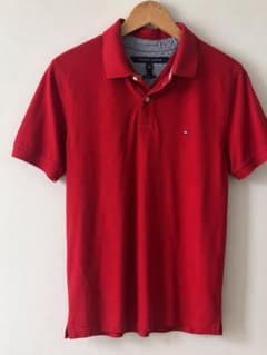 TOMMY HILFIGER ポロシャツ レッド 半袖のサムネイル