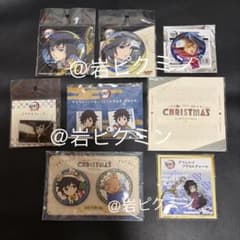 鬼滅の刃冨岡義勇ステッカー　プレート　チャーム　繋がる缶バッジ　クリスマス　ホロ 鬼滅の刃冨岡義勇ステッカー プレート チャーム 繋がる缶バッジ