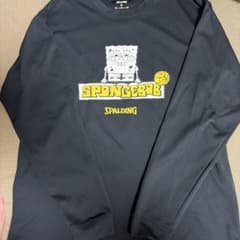 SPALDING スポンジボブ 長袖 ウォームアップウェア ブラックのサムネイル