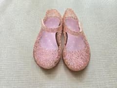 キッズ ラメ サンダル ピンクのサムネイル