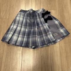 mezzo piano チェック柄プリーツスカート120㎝のサムネイル