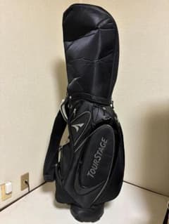 こた　TOURSTAGE フルキャディバッグ 黒 TOURSTAGE キャディバッグ ゴルフバッグ 黒 ブラック - メルカリ