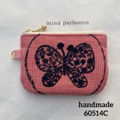 60514C ハンドメイド ミナペルホネン 小さなポーチ - メルカリ