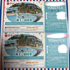 東京サマーランド 1Dayパス 招待券(2枚)のサムネイル