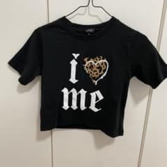 RE730 半袖 Tシャツ ブラック ヒョウ柄ハートのサムネイル