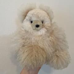 【非売品】アルパカ毛100% ハンドメイドぬいぐるみ クマのサムネイル
