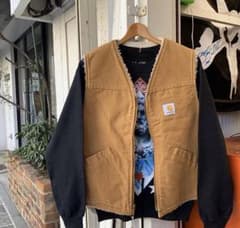 最終値下げ　Carhartt  即購入okデニムベスト　カーハートのサムネイル