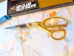 ハイクラス裁ちばさみ ゴールド　玉三郎　ステンレス　22センチのサムネイル