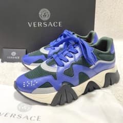箱付き未使用 Versace ヴェルサーチェ スクアーロ スニーカー 40 