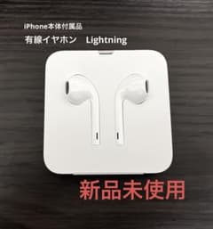 【新品未使用】Apple 純正　有線イヤホン (Lightning)のサムネイル