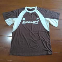 dazy 半袖Tシャツ ブラウン×クリーム Sサイズ