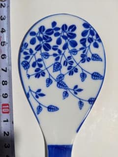 ♦三浦竹泉 古美術品 京焼名跡 染付 懐石 しゃもじ大正時代〜 明治時代 骨董品 ♢三浦竹泉 古美術品 京焼名跡 染付 懐石 しゃもじ大正時代