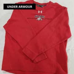 UNDER ARMOUR スウェット レッド　ヴィンテージ　赤のサムネイル