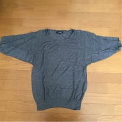 ドルマン 薄手ニット グレーのサムネイル