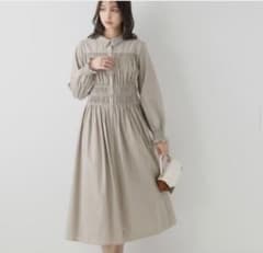 Couture Brooch シャーリングシャツワンピース Sサイズのサムネイル