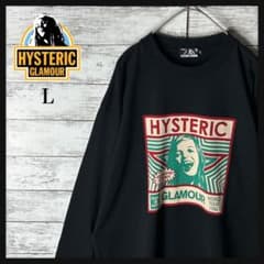 3822M【極美品】ヒステリックグラマー☆ヒスガール ビッグロゴ 長袖 T