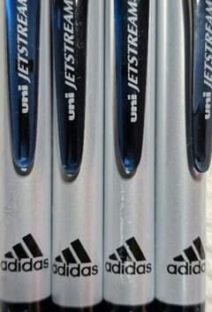 adidas ジェットストリーム ボールペン 0.7mm シルバー 4本セットのサムネイル