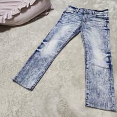 ギャル男】mnml ミニマル スキニーデニム ケミカルウォッシュ サイズ30 