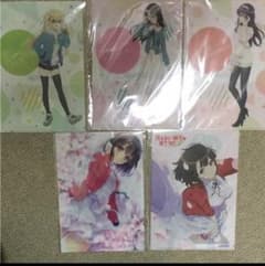 冴えカノ ローソン クリアファイル 5枚セット 未使用 未開封 即購入可能のサムネイル