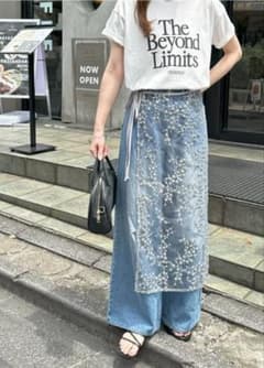 Discoatスパンコールレースラップスカートのサムネイル