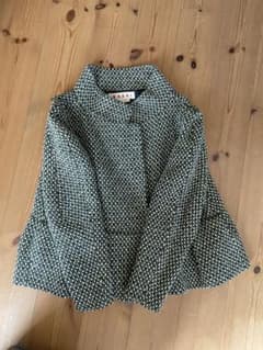 そ*り様 美品 マルニ ジャケット コート ツイード モヘア混 レディース40のサムネイル