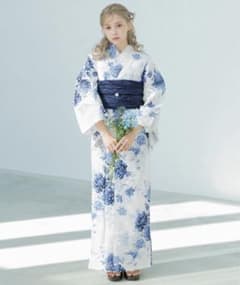 dita 浴衣 水彩の勿忘草色 下駄なし - メルカリ