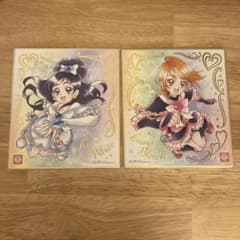 プリキュア　色紙　ブラック　ホワイト　箔押しのサムネイル