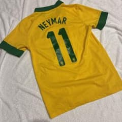 【正規品】ブラジル代表 ネイマール ユニフォーム #11 NIKE S日本M相当 正規品】ブラジル代表 ネイマール ユニフォーム #11 NIKE S日本M相当