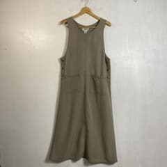 90s レーヨン ノースリーブ ロングワンピース フェアリーグランジ ベージュ