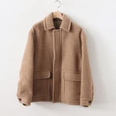 オーラリー 19aw ベイビー キャメル メルトン ブルゾン - メルカリ