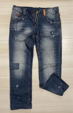 ⭐︎super dry⭐︎paint jeans 32inchのサムネイル