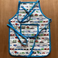 子ども　エプロン　キャスキッドソン風　男の子のサムネイル
