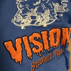 VISION ストリートウェア トレーナー 青のサムネイル