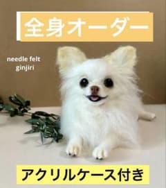 キャンペーン中 ginjiri羊毛フェルト わんちゃん全身オーダー ケース付