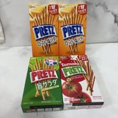 グリコ PRETZ 4箱セット ロースト塩バター トマト 旨サラダ