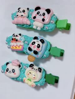 ホイップデコ　パンダ　ヘアピンのサムネイル