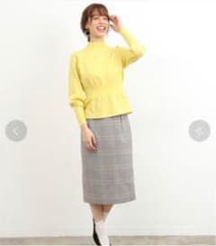 ロペピクニック　チェック柄　タイトスカート　ひざ又スカートのサムネイル