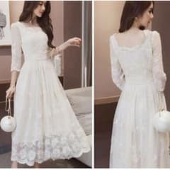 レース シフォン ドレスのサムネイル