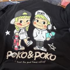 ペコちゃん ポコちゃん Tシャツ ブラックのサムネイル