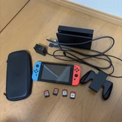 Nintendo Switch 本体、周辺機器+ソフト4本セット