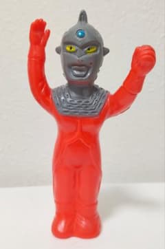 当時物☆大里玩具（東京大里玩具）☆ウルトラセブン ソフビ指人形