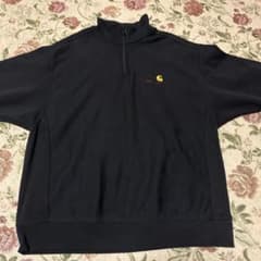 Carhartt 黒 ハーフジップ Lのサムネイル