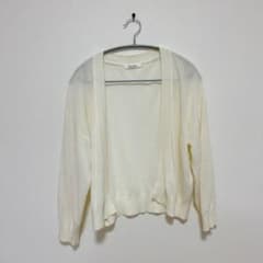 Khalita アイボリー メッシュカーディガン　春アウターのサムネイル